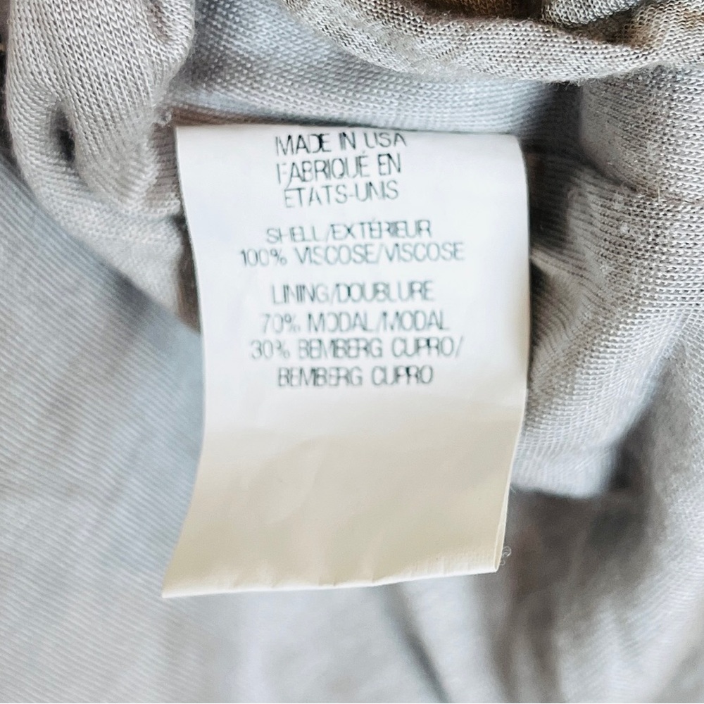 HELMUT LANG x INTERMIX Gray Marble Asymmetrical Jersey Bodycon Dress SMALL Party - Picture 7 of 9